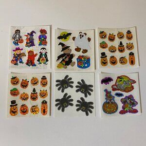 Vintage Sandylion Halloween Stickers Set Bears Spiders Looney Tunes Pumpkins